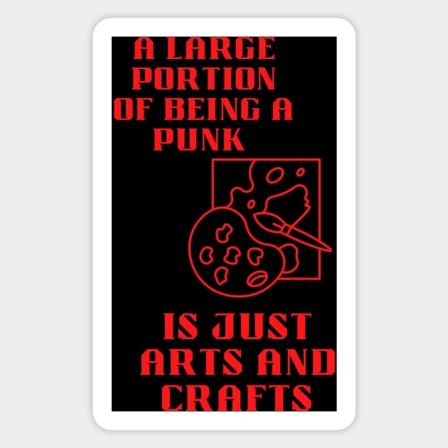 A portion of being punk Sticker by Bear-n-Bee-shop